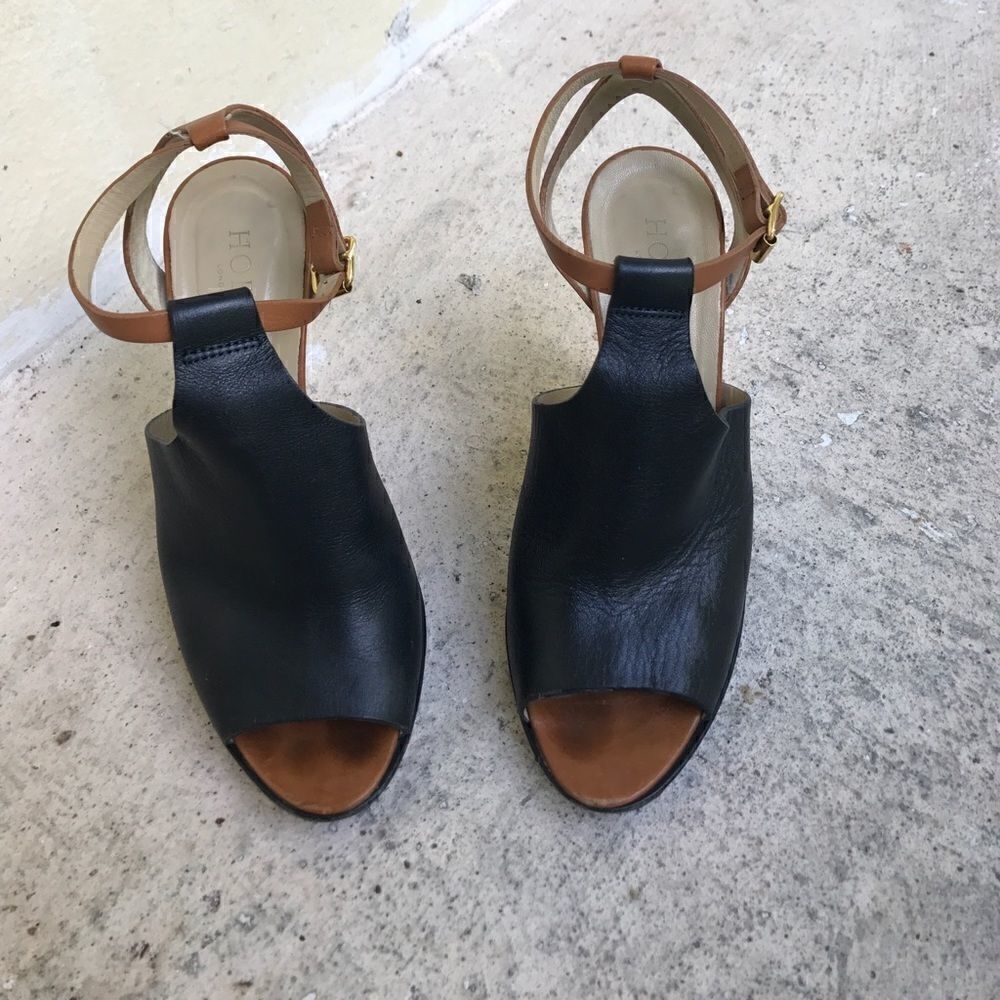 Hobbs  peep toe sling back heels